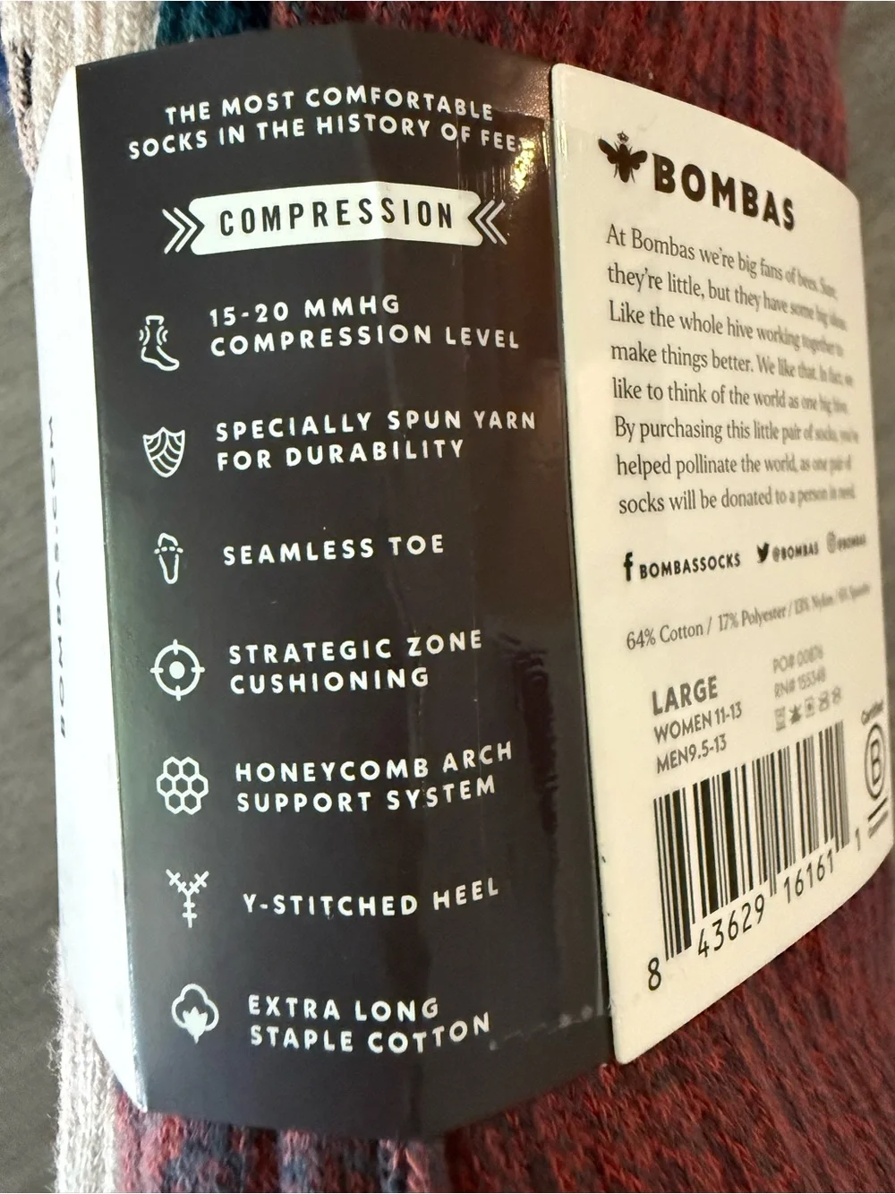 Bombas  High Knee Compression socks Socks 3-Pack